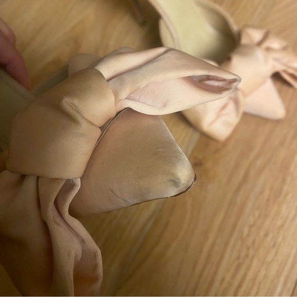 House of CB Beaubelle Blush Oversized Bow Mules - Picture 9 of 16